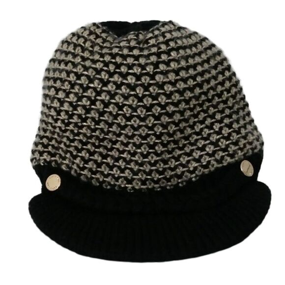 Calvin Klein Accessories - Calvin Klein Textured Lurex Cabbie Logo Cap / Hat